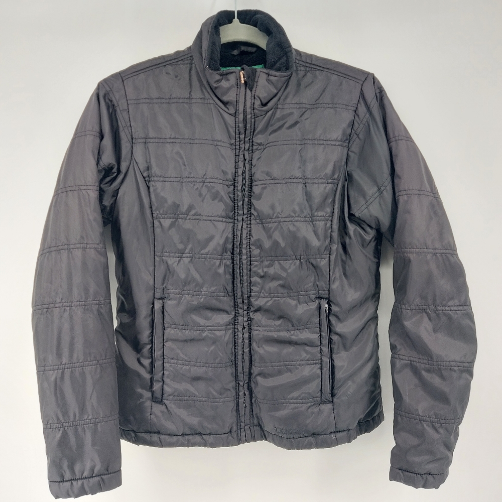 L.L. Bean quilted fleece lined jacket Black Small